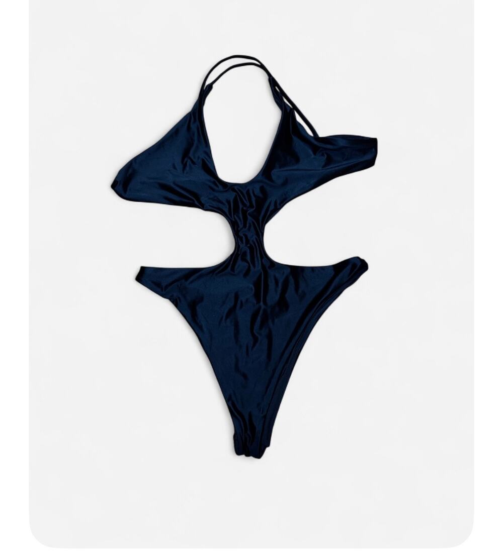 Khy by Kylie Jenner Black Cut Out One Piece Swimsuit Size M Rare Photo Sample